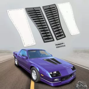 2x Steel Hood Scoop Vent Louver Air Flow Intake For Camaro Z28 IROC-Z IROC 85-90 - Picture 1 of 22