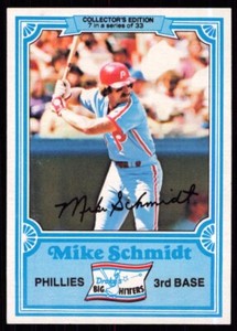 1981 Topps Drake's Big Hitters Mike Schmidt Philadelphia Phillies #7