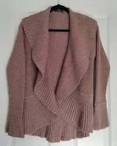 Marks And Spencer Brown Long Sleeve Cashmere Angora Blend Cardigan Size 16 - Picture 1 of 11
