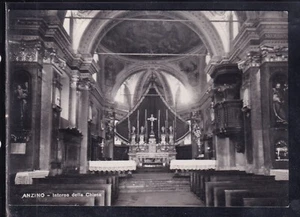 Cartolina Anzino Interno della Chiesa AH1287 - Picture 1 of 1