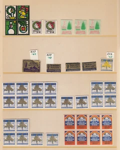 Weihnachtssiegel Lokalausgaben 40er 70er Jahre Plakatmarken - Artikel #8025 - Bild 1 von 2