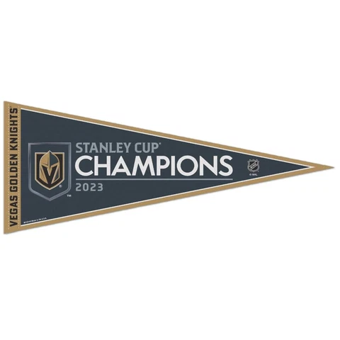 Vegas Golden Knights 2023 Stanley Cup Champions 12x30 Classic Pennant Cover