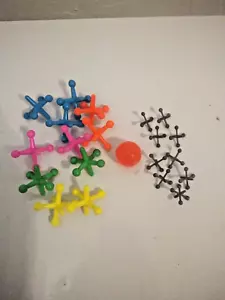 Vintage Jacks game metal jacks and plastic ones - Picture 1 of 4