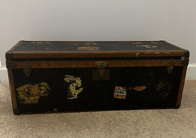 Antique Rare Goyard Chevron Canvas Shoe Trunk  • 6,143.04$