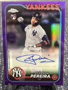 2024 Topps Chrome Update Series - Autographs Everson Pereira #AC-EP Purple... - Picture 1 of 2