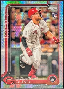 2025 Topps Chrome Prism Refractor Parallel #161 Blake Dunn Cincinnati Reds  - Bild 1 von 2