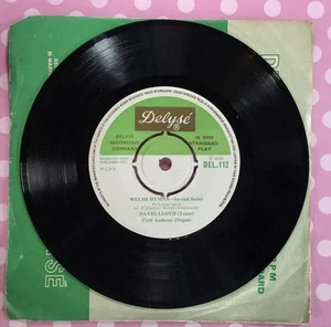 David Lloyd Tenor, Cyril Anthony Organ, Welsh Hymns Second Series 7" Vinyl, 1962 - Picture 1 of 2