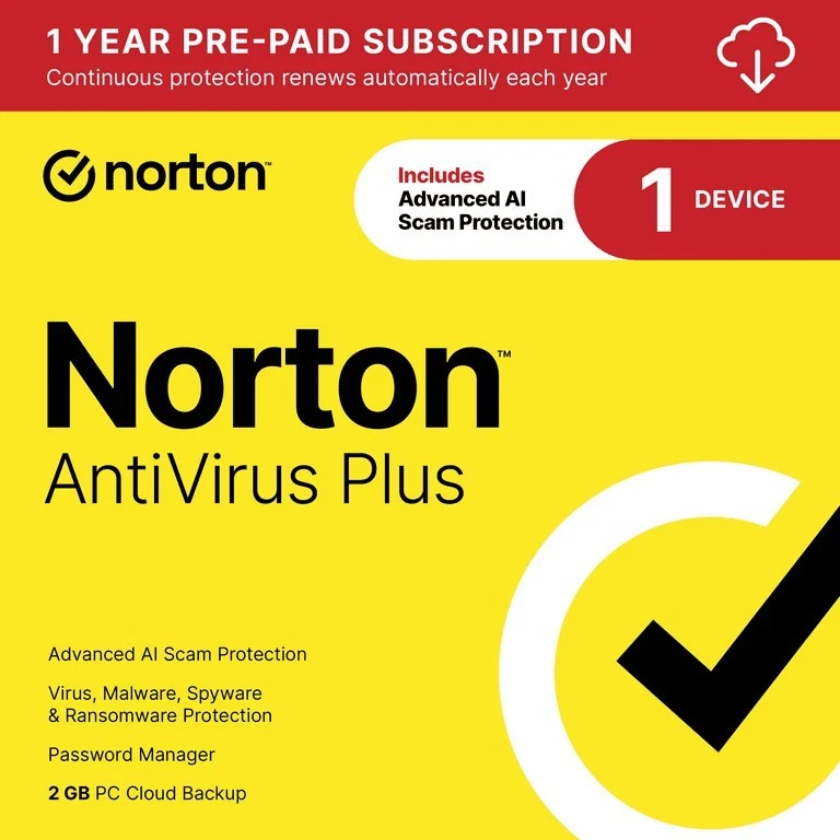 Norton ANTIVIRUS CODE 1 YEAR SUB - Image 1 of 1