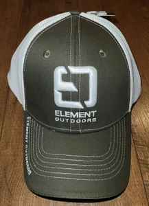 Element Outdoors Baseball Cap One Size Fits All Snapback White and Grey - Picture 1 of 4