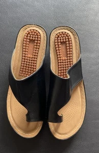 Aomigoct Damen-Sandalen schwarz Größe 9,5 USA NEU IM KARTON EU 41 - Bild 1 von 10