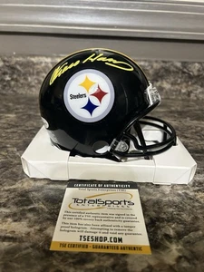 Franco Harris Signed Mini Helmet NFL Pittsburgh Steelers W/ COA - Picture 1 of 4