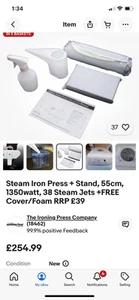 Steam Press for Ironing Out Clothes Comes With A Stoned With A Shelf For Cloths - Picture 1 of 6