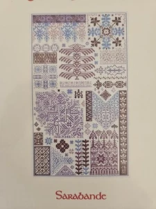 Long Dog Samplers SARABANDE Counted Cross Stitch Pattern Les Moulines 214x374 - Picture 1 of 3