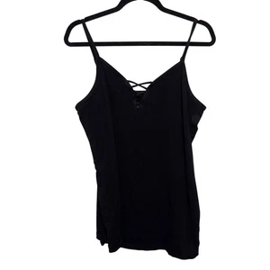 Torrid Black Lace-Up Tank Top Size 3 - Picture 1 of 5