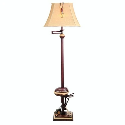 Vintage Style Fishing Boat Outboard Motor Floor Lamp Nautical Lake Rustic 65"H - Image 1 of 4