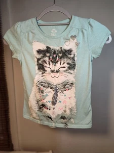 Mädchen Garanimals Kätzchen T-Shirt Größe 7 - Bild 1 von 5