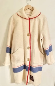 Vintage Early’s of Witney Damen Handarbeit Wolle Oversized Mantel Schalkragen Handschuhe - Bild 1 von 14