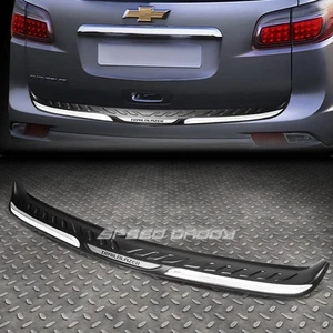FOR 13-17 TRAILBLAZER TPE CHROME TRIM TRUNK/REAR BUMPER PROTECTOR COVER PLATE - Picture 1 of 5