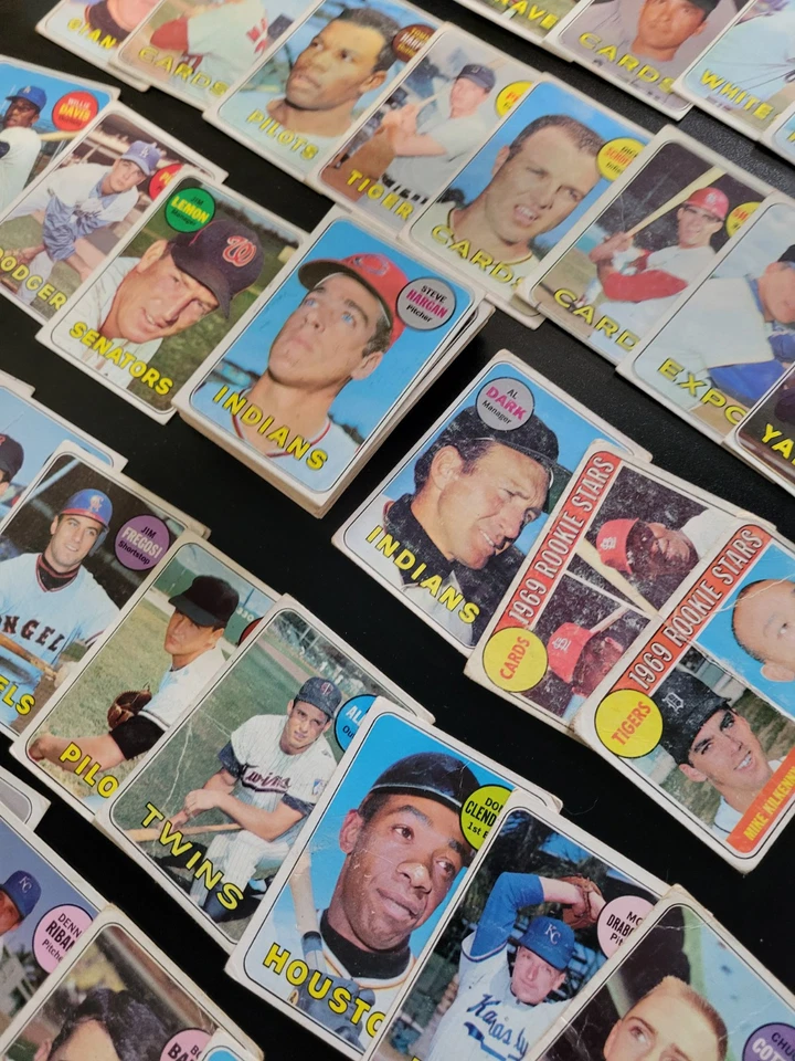 Lote de béisbol 1969 Topps - 80 tarjetas - Jim Lemon | Al Dark | ¡Más! Foto 1 de 4