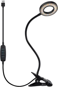 Clip Light Reading Lamp, 48 LED, 3 Color Modes, 360° Flexible Gooseneck - Picture 1 of 12