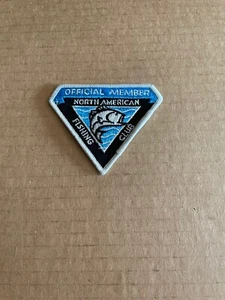 Vintage Official Member North American Fishing Club Iron On Sew Patch Free Ship - Picture 1 of 3