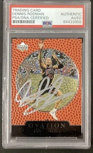 Dennis Rodman Signed 1998 Upper Deck #9 Card Basketball Pistons Auto HOF PSA/DNA - Picture 1 of 2