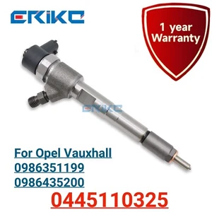 0445110325 Fuel Injectors Diesel for Opel Vauxhall 0986351199 0986435200 - Foto 1 di 8