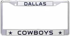 NFL Dallas Cowboys Chrome License Plate Frame - Picture 1 of 1