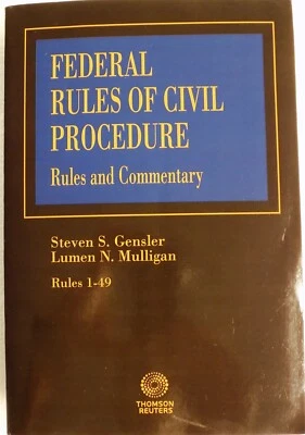 Federal Rules of Civil Procedure Rules and Commentary 2020 Rules 1-49 Volume 1 - Image 1 of 2