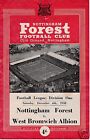 Nottingham Forest V West Bromwich Albion 1St Division  6/12/58