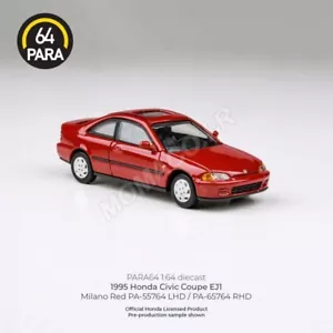 PARA64 PARA64-55764 HONDA CIVIC COUPE EJ1 1995 ROUGE MILANO RED 1/64 - Imagen 1 de 1