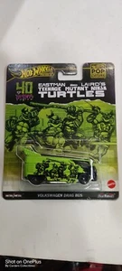 Hot Wheels Drag Bus-Teenage Mutant Ninja Turtles Pop Culture Volkswagen Drag Bus - Picture 1 of 2