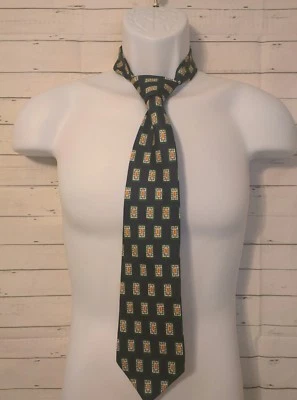 Men's Nautica Blue Floral Silk Neck Tie, 3.75 X 57, Made in USA - Image 1 of 4