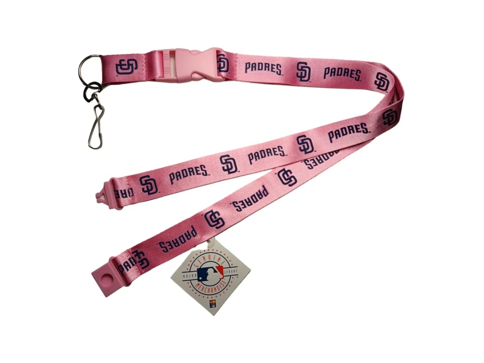 San Diego Padres MLB Lanyard Clip Neck Tag Keychain for ID Keys Ticket Holder - Image 1 of 1