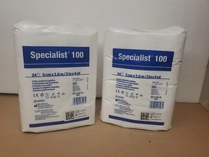 2 PACKUNGEN MIT 24ea Specialist 100 Gusspolsterung 2" x 4 Yd Baumwolle weiß 9082 Ablaufdatum 2028 - Bild 1 von 4