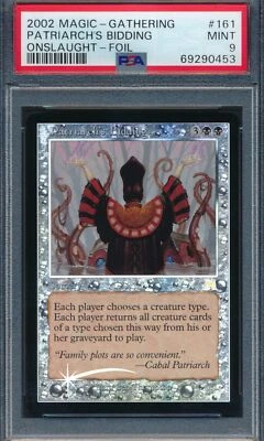 Onslaught Patriarch's Bidding PSA 9 Graded Magic MTG FOIL (0453) - Image 1 of 3