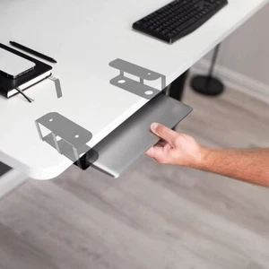 Support de mémoire anti-chute pour ordinateur portable métal sous étagère de bureau - Photo 1/5