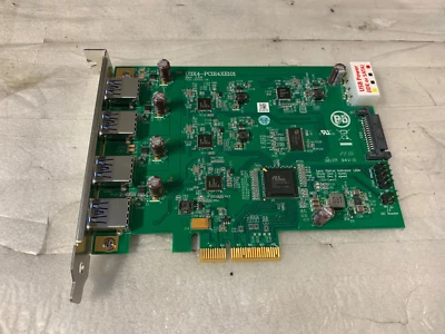 New Quard Channel 4-Ports x4 USB 3.0 to PCI E Controller Card U3X4-PCIE4XE101 - Image 1 of 4