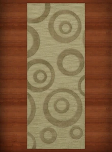 Green Transitional Bubbles Rings Area Rug Circles DV5 - Picture 1 of 35