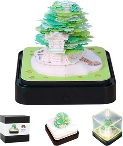 3D Kunst Kalender Memo Block 2024, Creative Time Piece Kalender Sakura Baum Rip Away - Bild 1 von 7