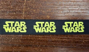7/8" Star Wars Lettering Ribbon - SOLD BY YARD - Picture 1 of 2
