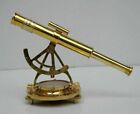 Theodolite alidade telescope vintage compass instrument solid brass antique gift