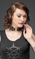 Queen of Darkness Gothic Choker Teufel mit Flügeln Halsband Halsschmuck Collar