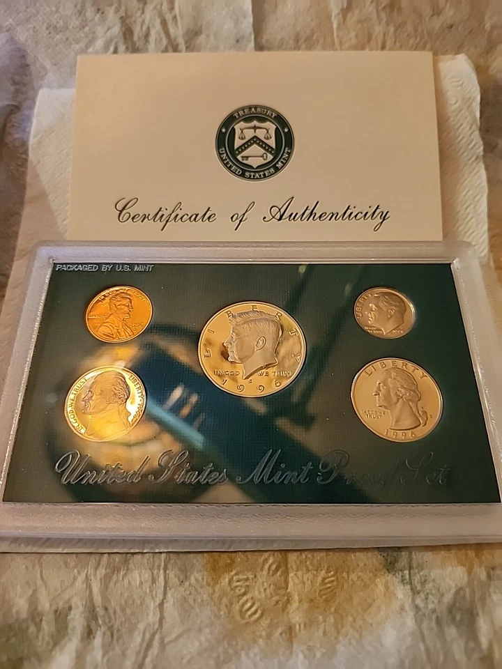 1996-S U.S. Mint Proof Set w/ Box & COA - 5 Coins - Image 1 of 1
