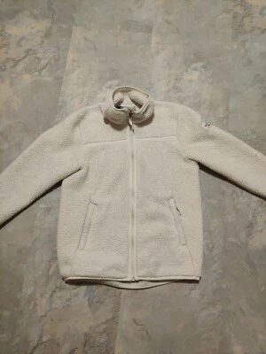 North face Sherpa Fleece Jacket Girls Large 14 16 Beige Full Zip Cozy - Image 1 of 4