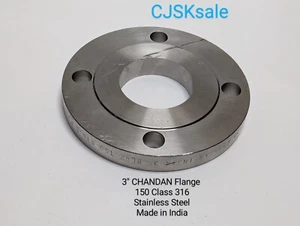 3" CHANDAN Flange 150 Class 316 Stainless Steel Made In India (USED). - Picture 1 of 14