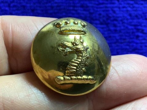 6th BARON WALSINGHAM, THOMAS De GREY 25mm LIVERY COAT BUTTON PITT 1875-95 NOS Cover