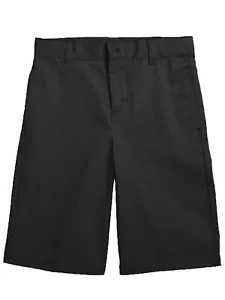 Boy's Stretch Slim Fit School Uniform Twill Shorts Summer Color Free Ship (4-20) - Picture 1 of 16