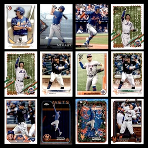 Brandon Nimmo Lot 12 cartes de baseball différentes 2014-2025 New York Mets - Photo 1/14