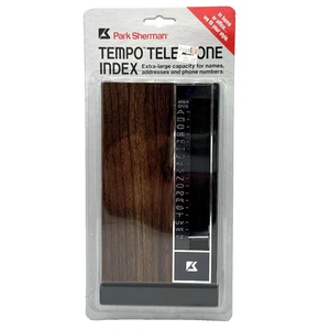 VTG NOS Park Sherman Tempo Telephone Index Push-Button Desktop Address Book - Picture 1 of 5